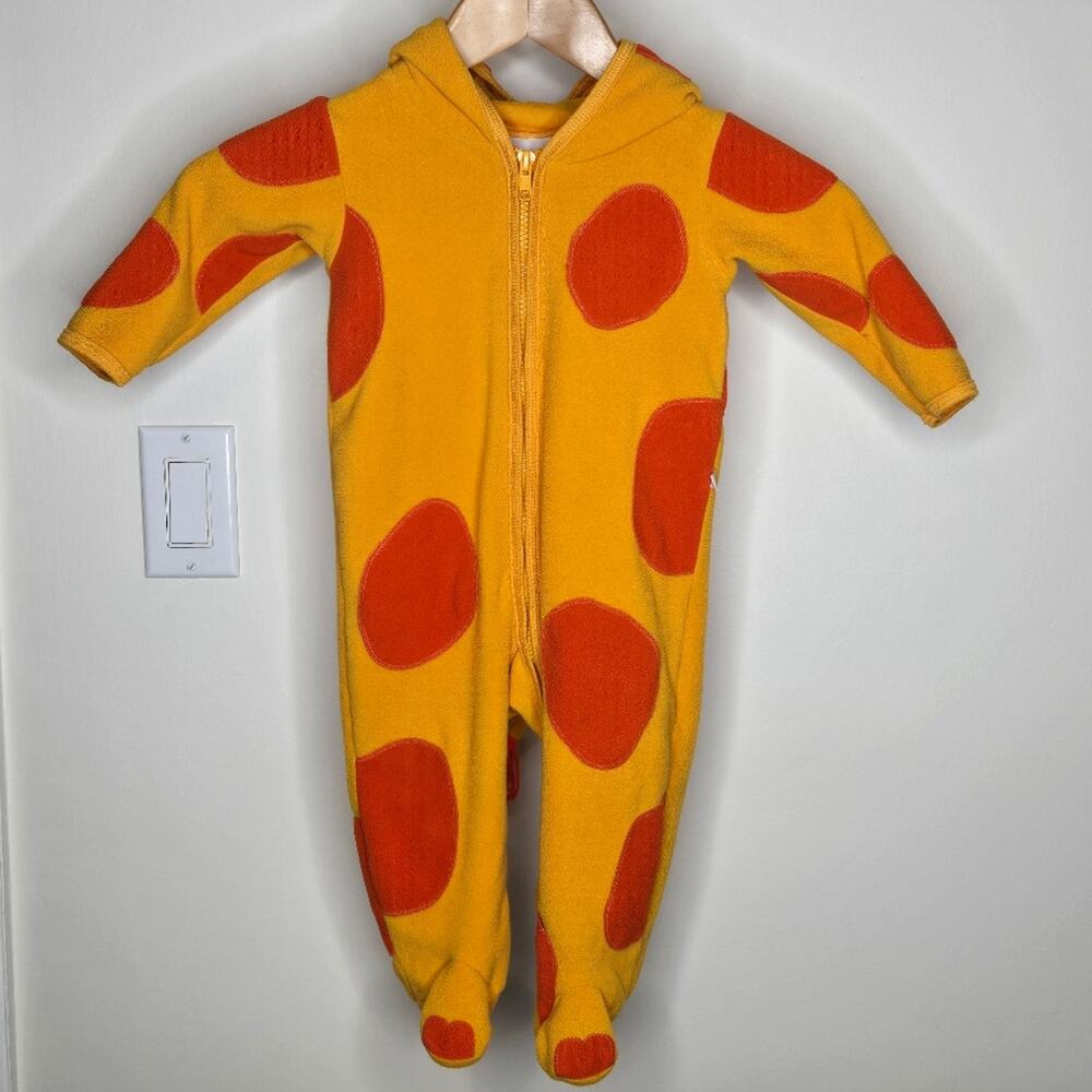 OSHKOSH BABY Yellow and Orange One Piece Giraffe Outfit Size 12mo